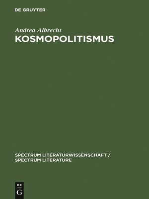 cover image of Kosmopolitismus